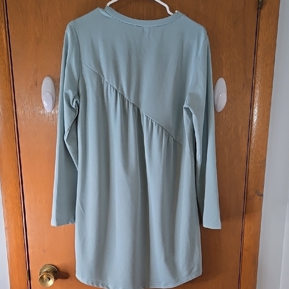Pretty Garden, Pale Blue Babydoll Dress Size M. - Picture 4 of 4